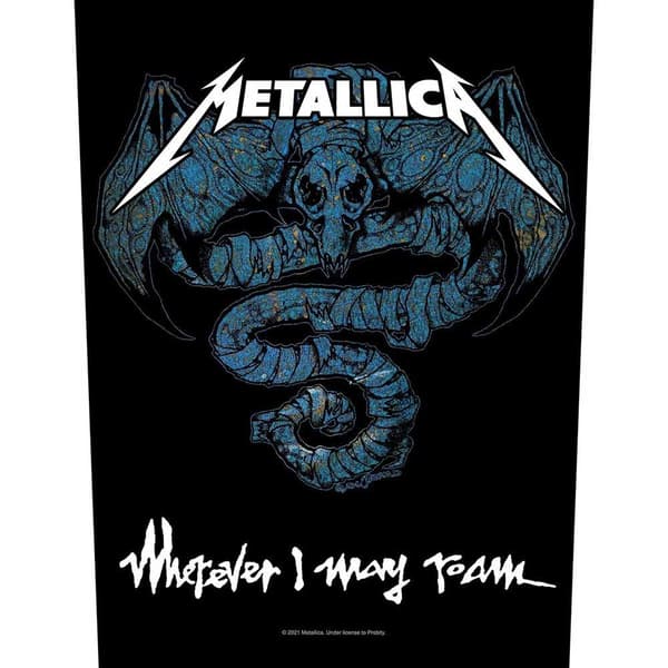 Metallica Wherever I May Roam Patch Black/Blue One Size