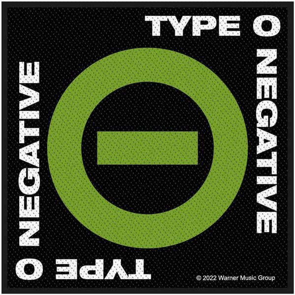 Type O Negative Logo Patch Black/White/Green One Size