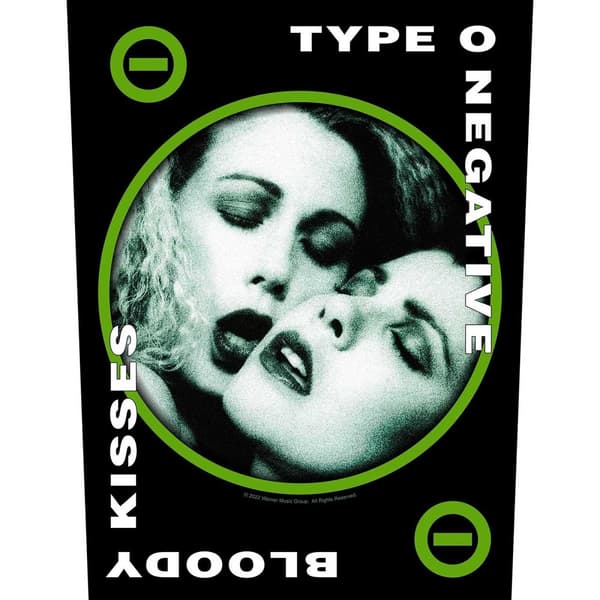 Type O Negative Bloody Kisses Patch Black/White/Green One Size