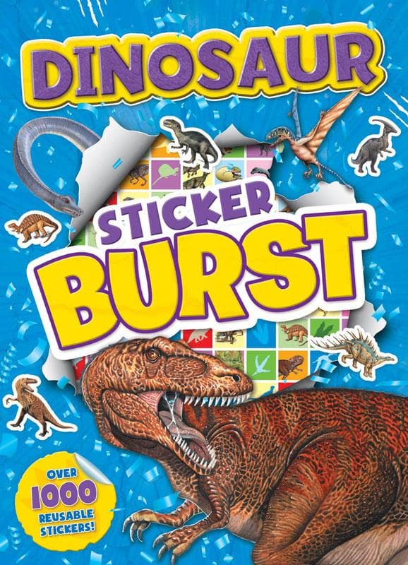 Dinosaur pysselpaket 1000 st klistermärken pyssel aktivitetsbok