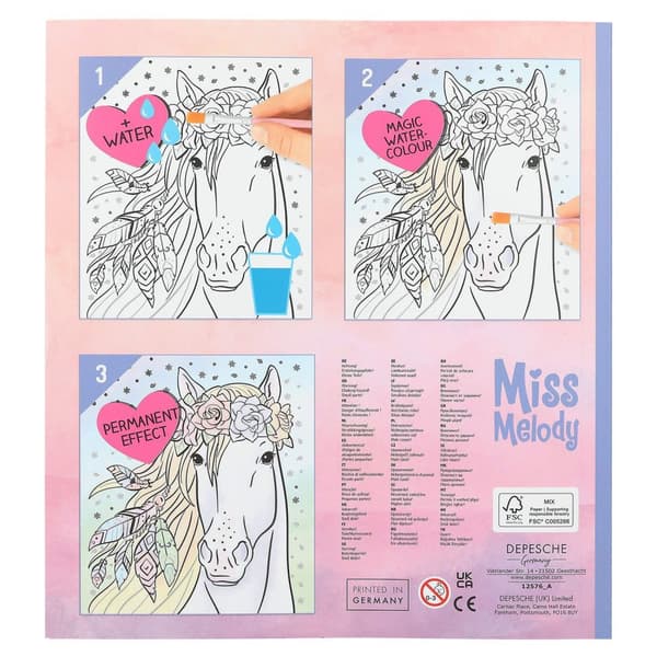 Miss Melody Magisk Vattenmålarbok