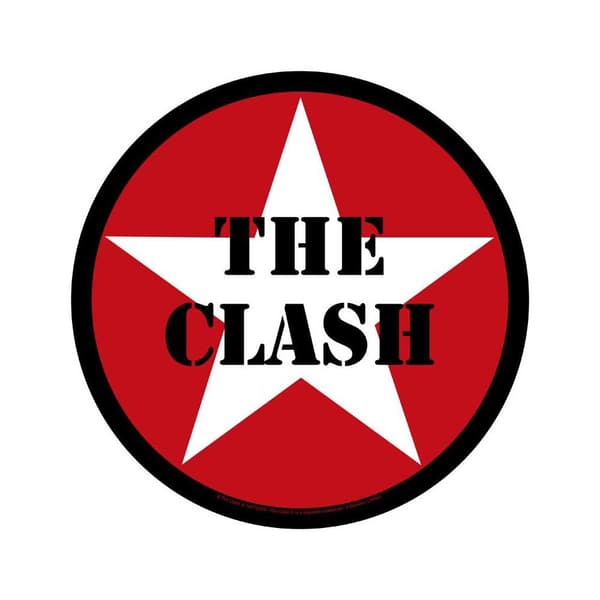 The Clash Logo Patch Red/White/Black One Size