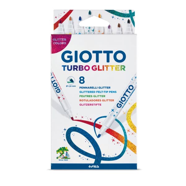 Glitterpennor 8-p, Giotto Turbo
