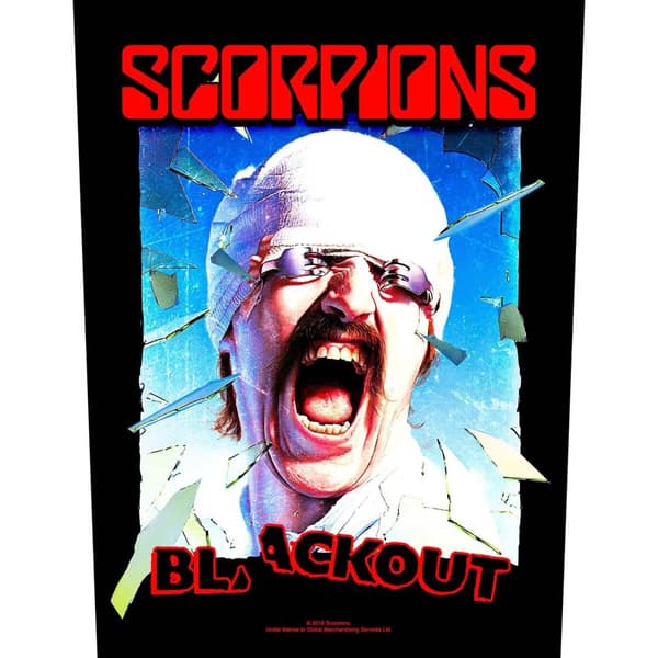 Scorpions Blackout Patch Black/Blue/Red One Size