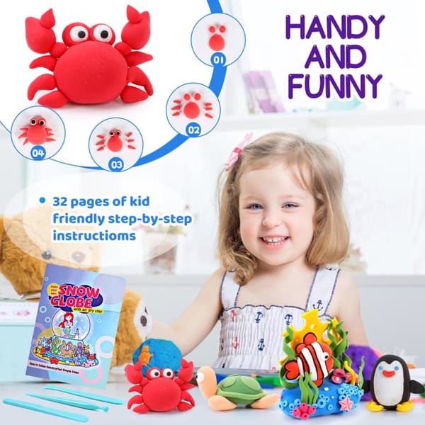 Skapa Din Egen Magiska Snöglob med Sjöjungfru - Play Dough Kit