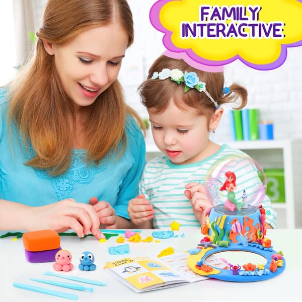 Skapa Din Egen Magiska Snöglob med Sjöjungfru - Play Dough Kit