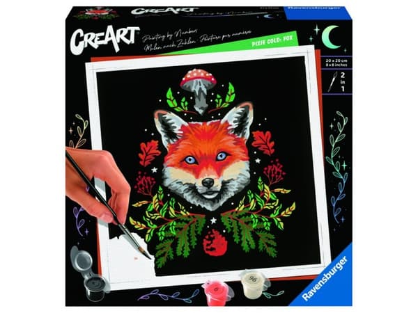 Målning med siffror Ravensburger Fox, 20 x 20 cm