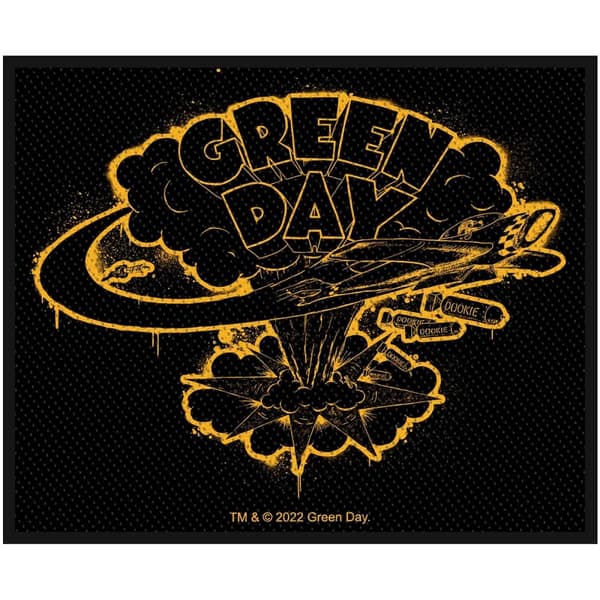 Green Day Dookie Album Patch Black/Orange One Size