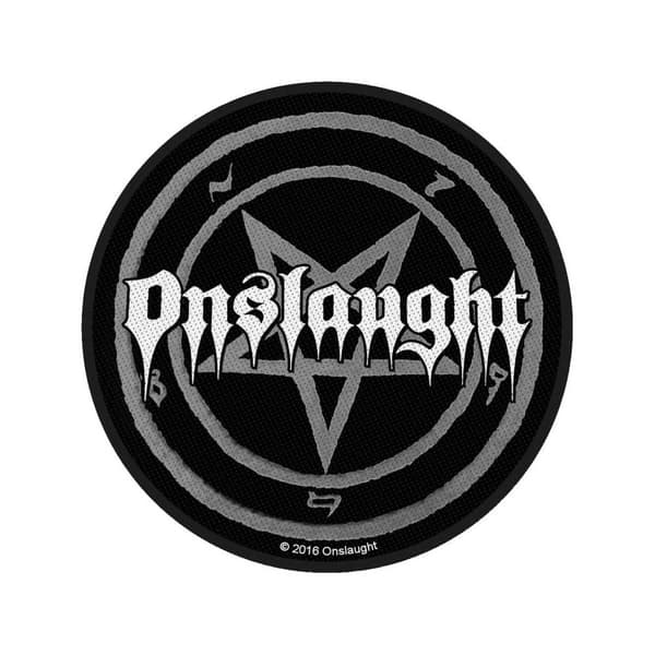 Onslaught Pentagram Patch Black/White One Size