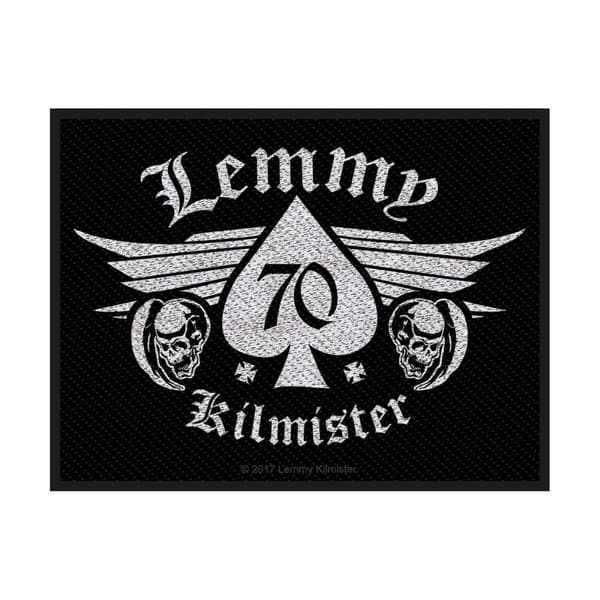 Lemmy 70 Kilmister Woven Patch Black/White One Size