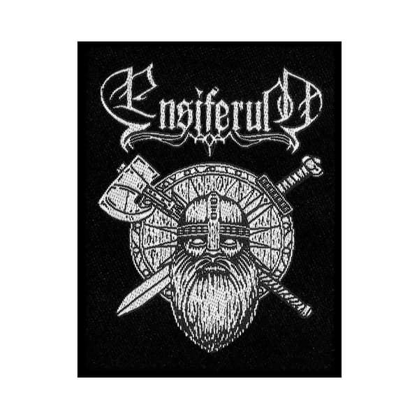 Ensiferum Sword and Axe Patch Black/White One Size