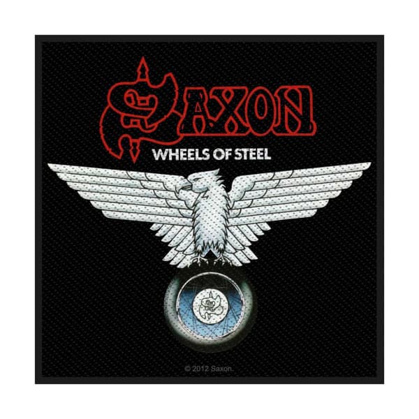 Saxon Wheels Of Steel Woven Patch