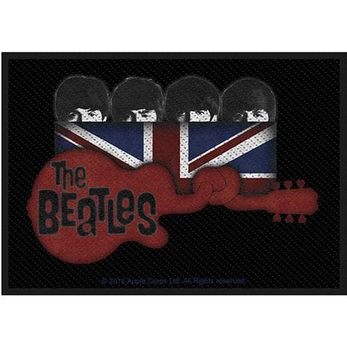 The Beatles Gitarr- och flaggmärke Black One Size