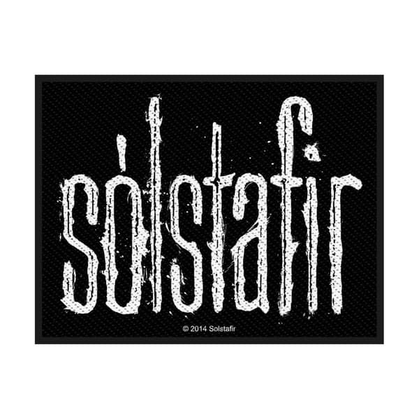 Solstafir Logo Standard Patch Black/White One Size