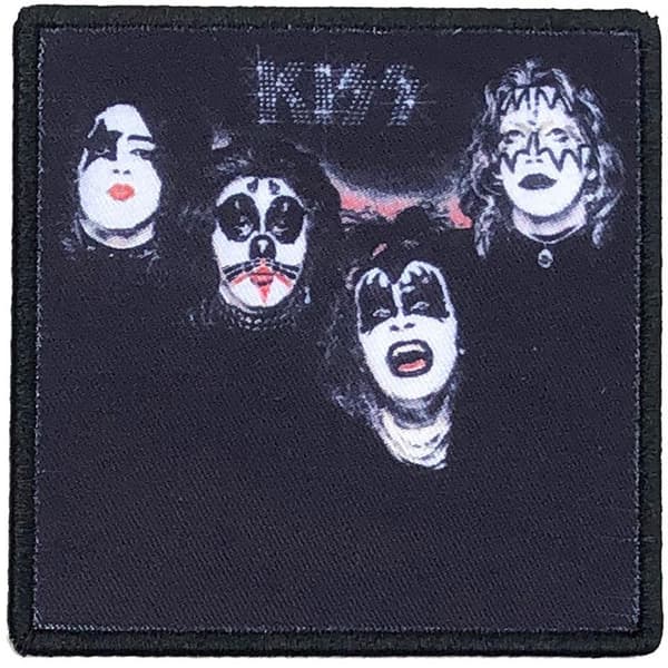 Kiss Standard Iron On Patch Black/White One Size
