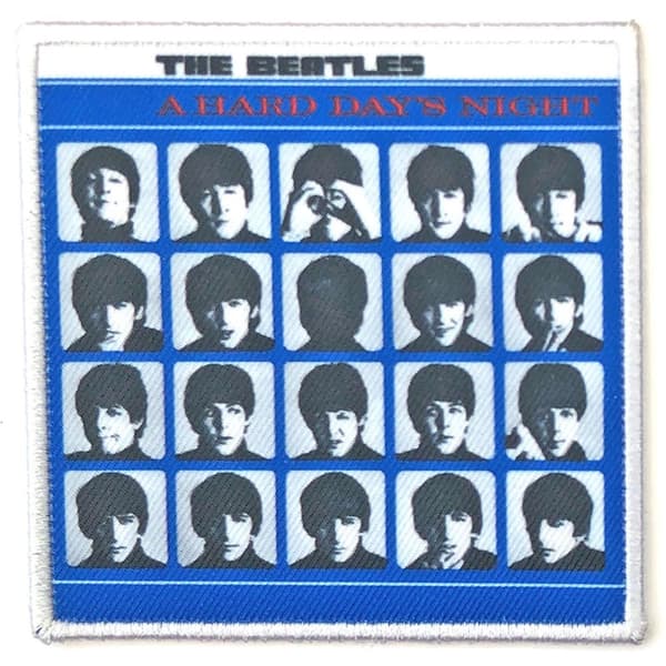 The Beatles A Hard Day´s Night Standard Iron On Patch Blue/White/Black One Size