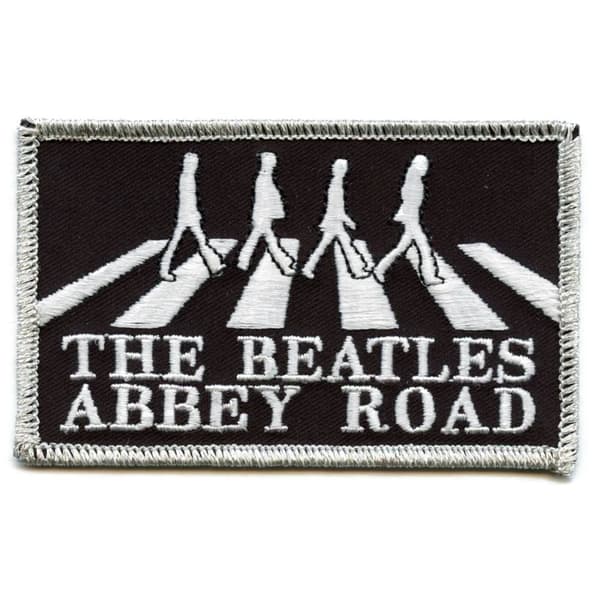 The Beatles Abbey Road Iron On Patch Black/White One Size