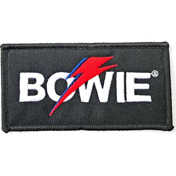 David Bowie Logo Flash påstrykningsmärke Multicoloured One Size