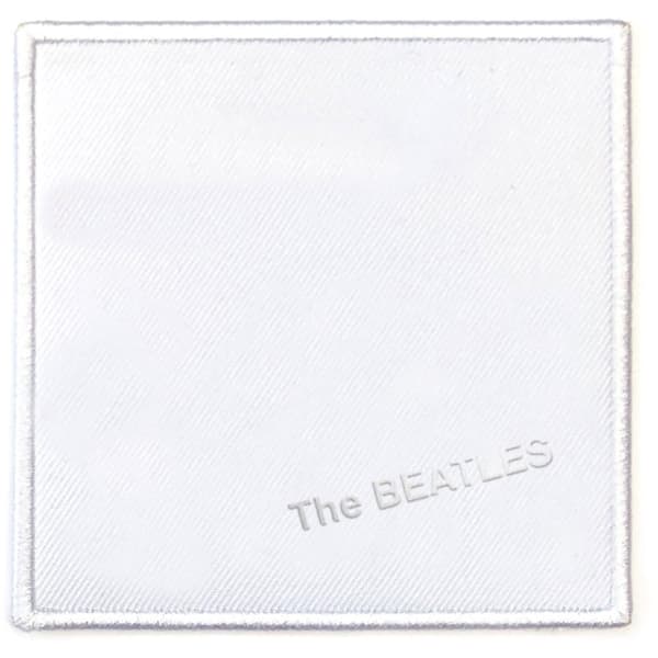 The Beatles White Album Standard Iron On Patch White One Size