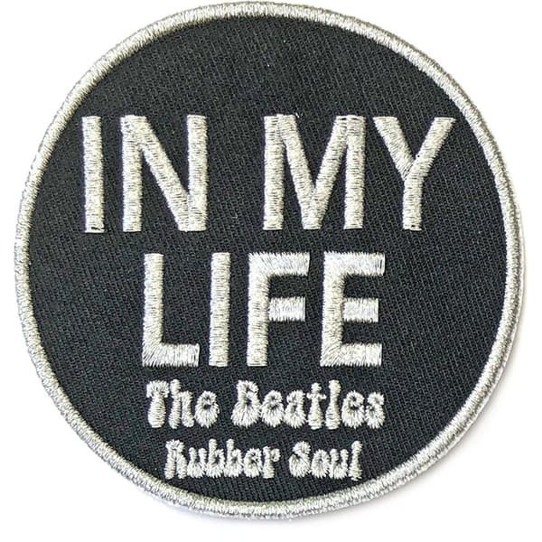 The Beatles In My Life Patch Black/Silver One Size
