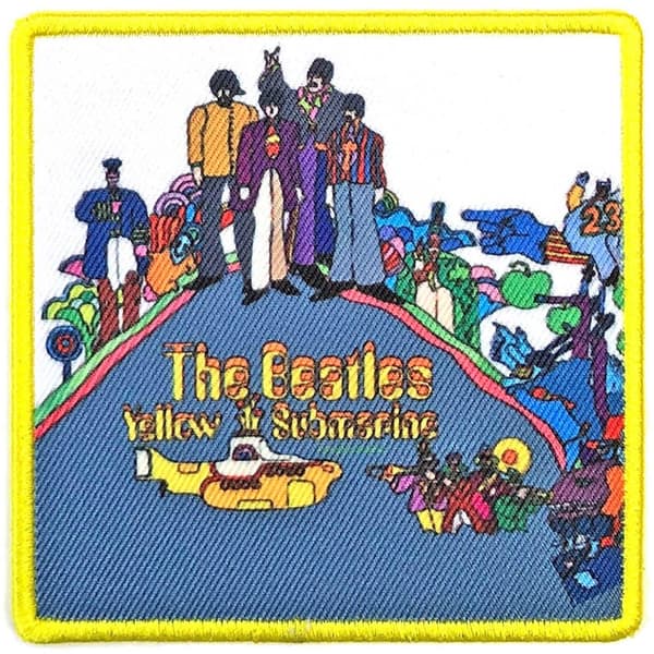 The Beatles Yellow Submarine Standard Iron On Patch Multicoloured One Size