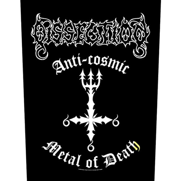 Dissection Anti-Cosmic Metal Of Death Patch Black/White One Size