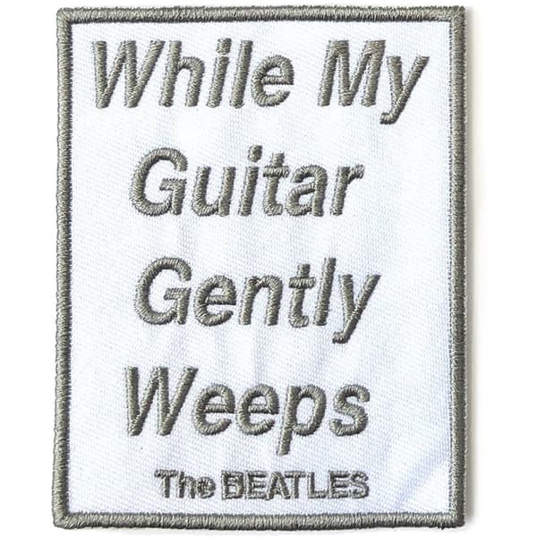 The Beatles While My Guitar Gently Weeps Patch Grey/White One Size