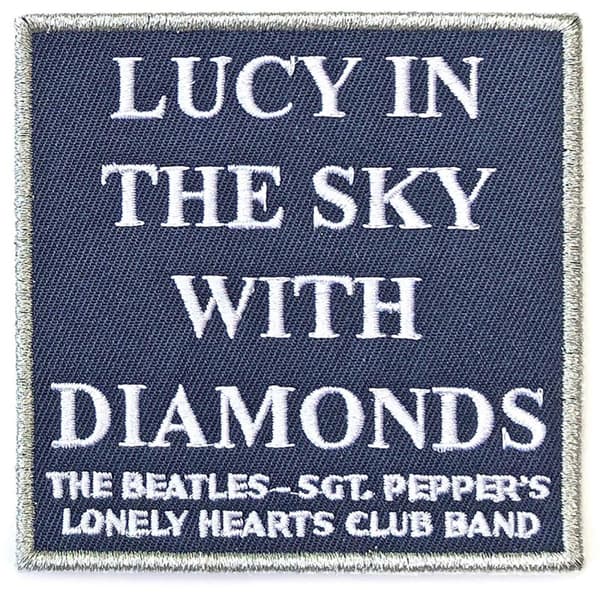 The Beatles Lucy In The Sky With Diamonds Patch Dark Blue/White/Silver One Size
