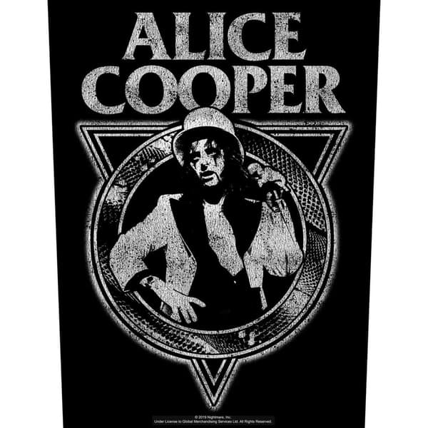 Alice Cooper Snakeskin Patch Black/Grey One Size