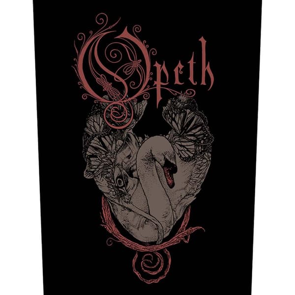 Opeth Logo Swan Patch Black One Size