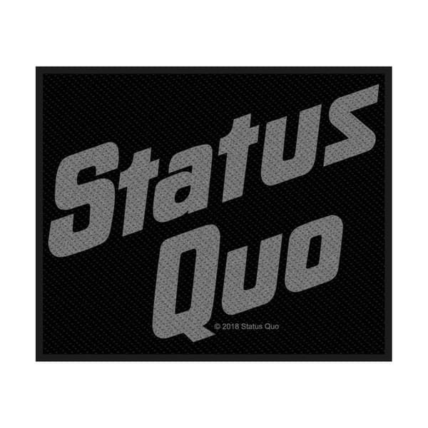 Status Quo Logo Patch Black/Grey One Size