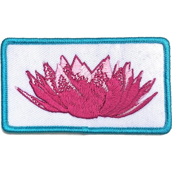 Imagine Dragons Lotus Iron On Patch White/Pink/Blue One Size
