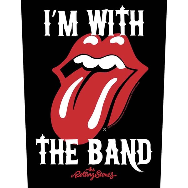 The Rolling Stones I´m With The Band Patch Black/Red/White One Size
