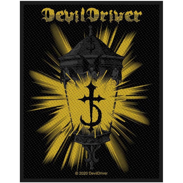 DevilDriver Vävd lyktlapp Black/Yellow One Size