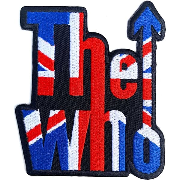 The Who Woven Union Jack Iron On Patch Blue/Red/White One Size
