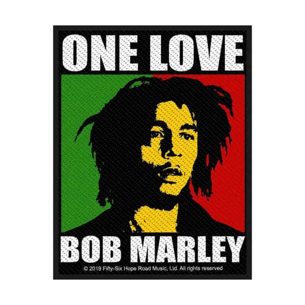Bob Marley One Love Woven Patch Multicoloured One Size