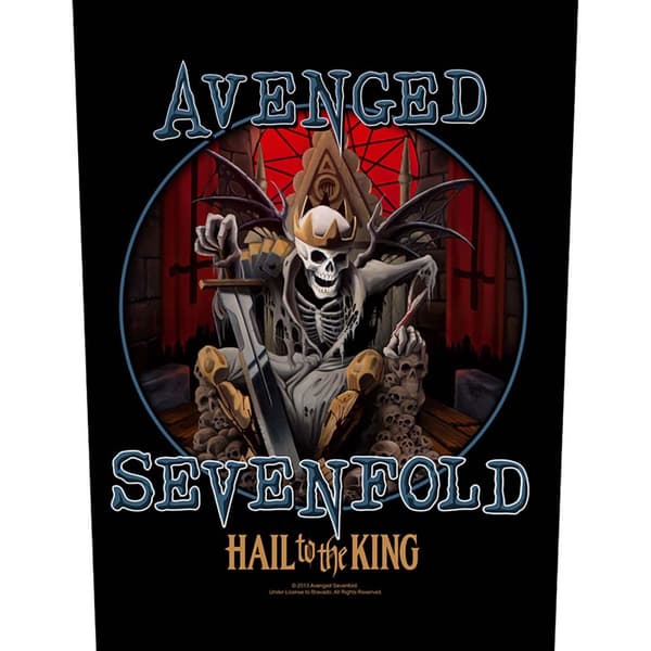 Avenged Sevenfold Hail To The King Patch Black/Blue/Red One Size