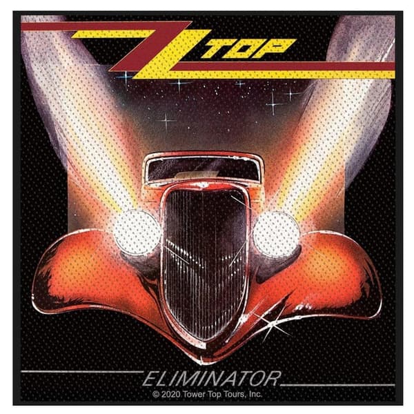 ZZ Top Eliminator Woven Patch Black/Orange/Yellow One Size