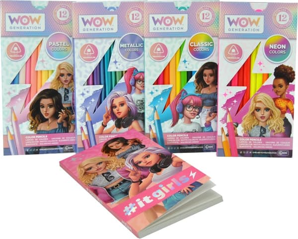 WOW Generation 48 farveblyanter og notesbog