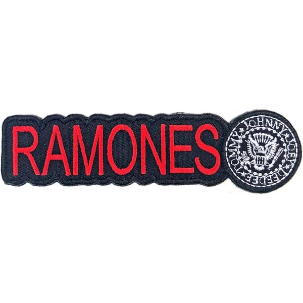 Ramones Logo Iron On Patch Red/Black/White One Size