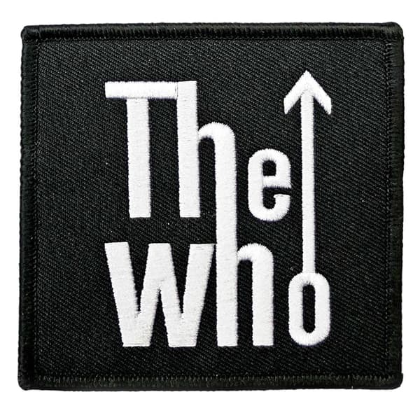 The Who Logo Arrow Iron On Patch Black/White One Size