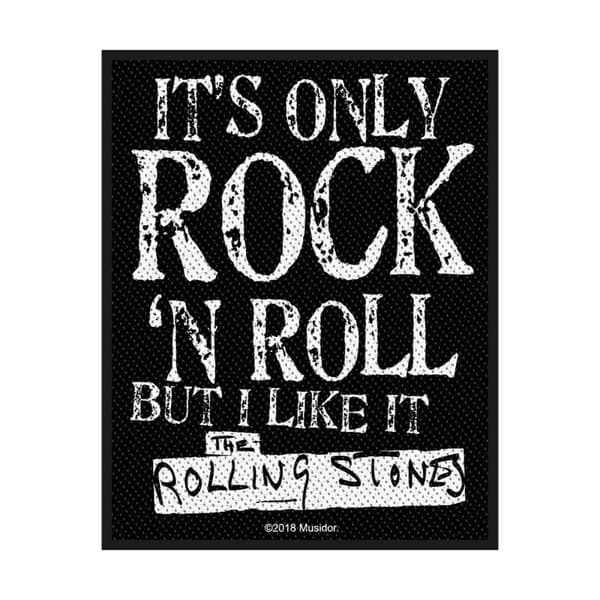 The Rolling Stones It´s Only Rock N Roll Standard Patch Black/White One Size