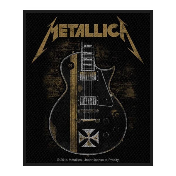 Metallica Hetfield Guitar Patch Black/Gold One Size