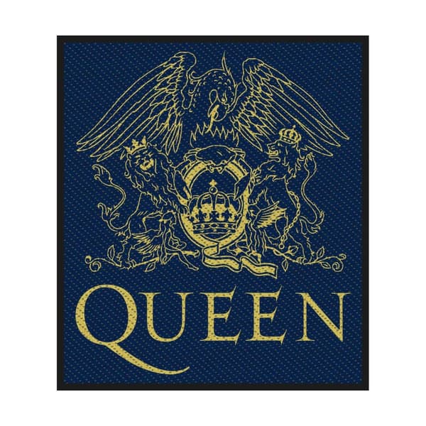 Queen Sew-On Crest Patch Navy/Yellow One Size