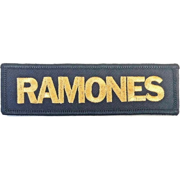 Ramones Logo Iron On Patch Grey/Yellow One Size