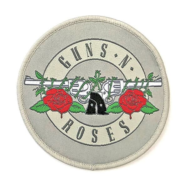 Guns N Roses Classic Circle Logo Patch Grey/Silver One Size