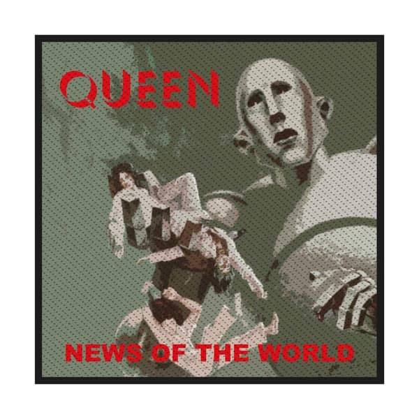 Queen News Of The World Standard Patch Grey/Red/Green One Size