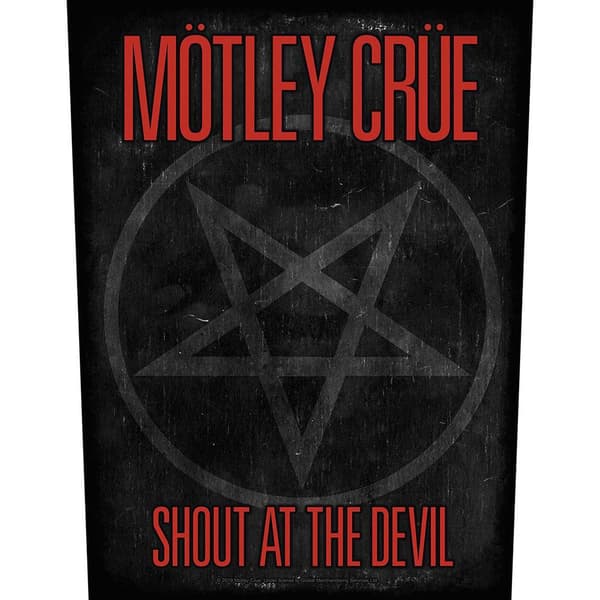 Motley Crue Shout At The Devil Pentagram Patch Black/Red One Size
