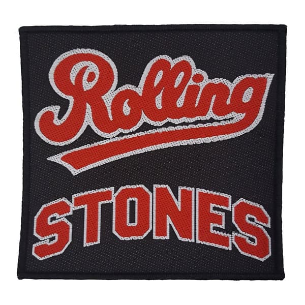 The Rolling Stones Logo Patch Black/Red/White One Size