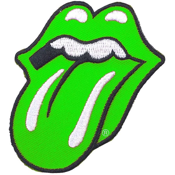 The Rolling Stones Classic Tongue Patch Green One Size